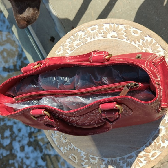 Celine Boogie Bag Red Quilted leather - Picture 11 of 17
